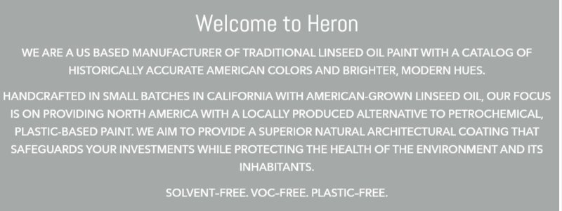 Heron Paint Manufacturers Made in USA